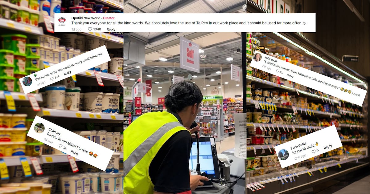 Photo of New World’s closing store call in Māori caught on video goes viral