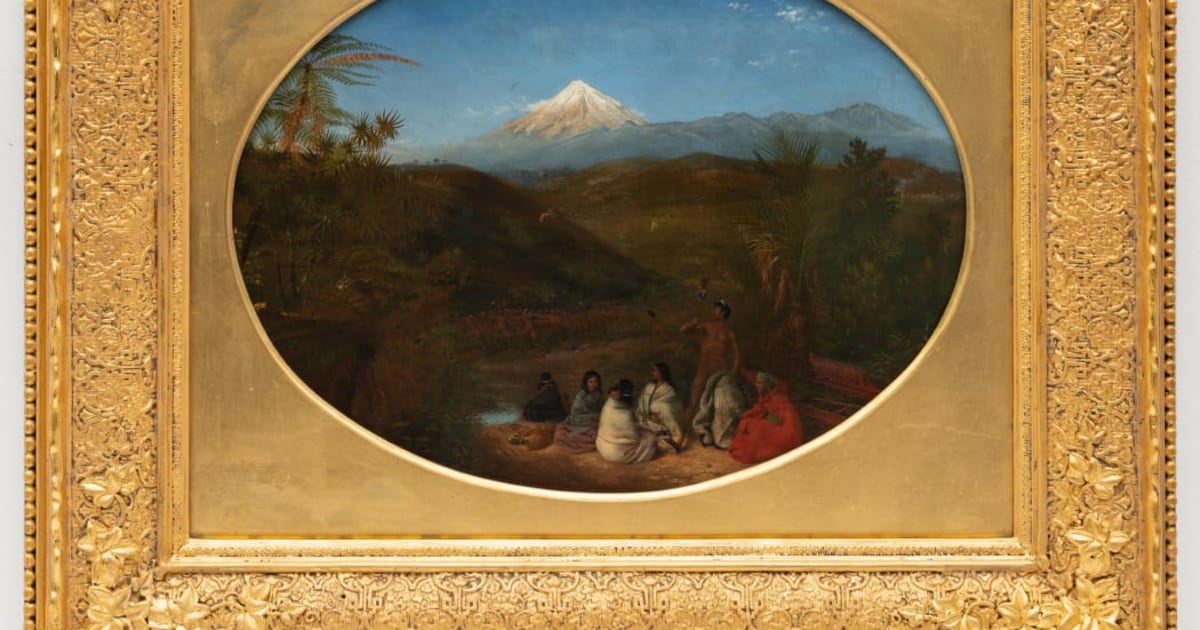 Photo of Earliest known oil painting of a haka on display in Auckland