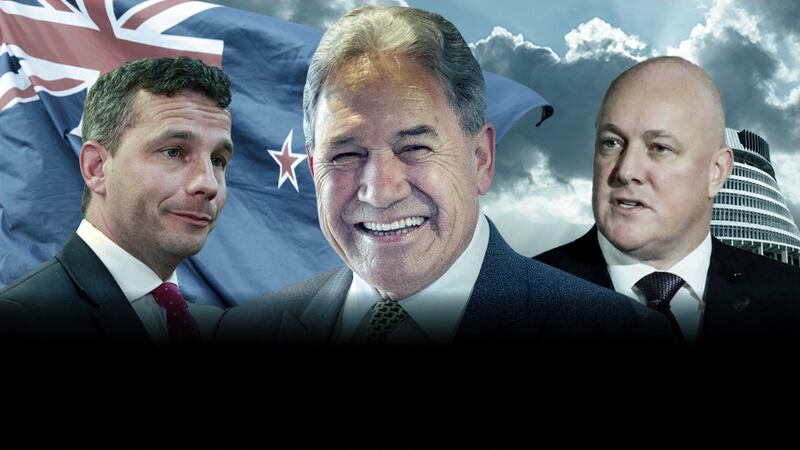 The final election results mean National's Christopher Luxon and Act's David Seymour will have to cut a deal with NZ First's Winston Peters.