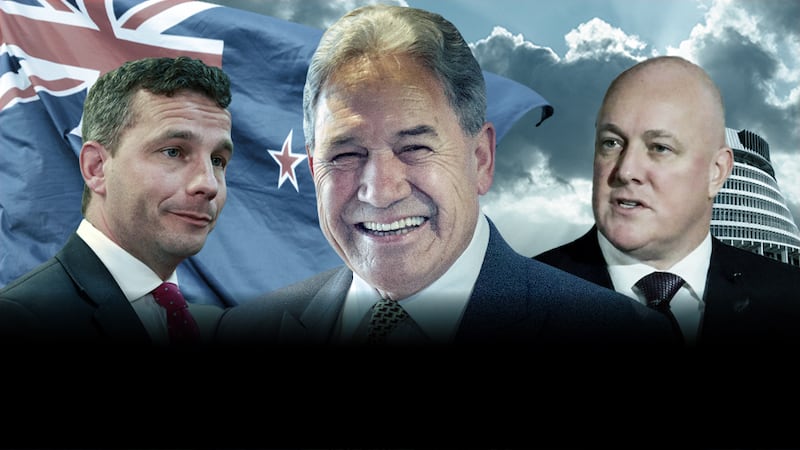 The final election results mean National's Christopher Luxon and Act's David Seymour will have to cut a deal with NZ First's Winston Peters.