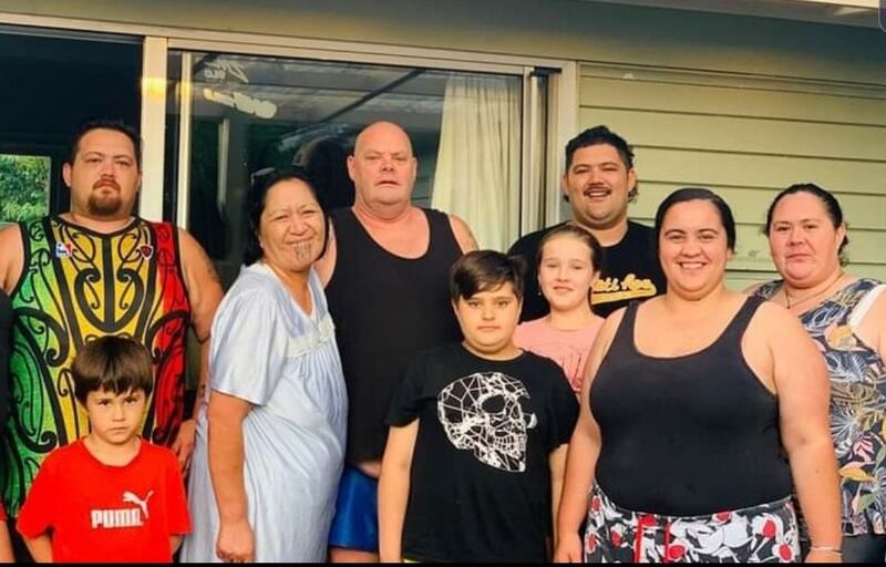 The Douglas whānau - Jonty is back right.