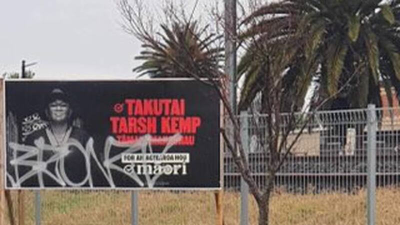 Election billboards belonging to Te Pāti Māori across Tāmaki Makaurau have been vandalised.