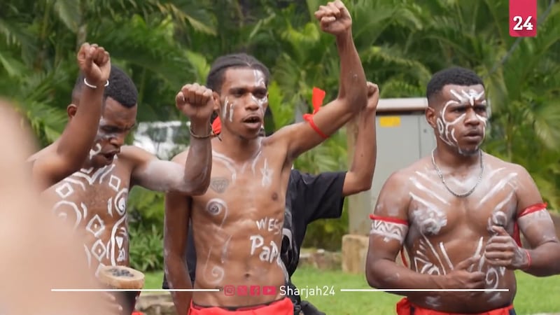 West Papuan natives protest against destruction of rainforest for palm oil production, 2024