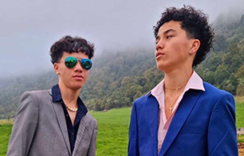 Hemi-Ariki Tangimoana Te Mahau George and his younger brother, Te Kahurangi Mikaere Te Aokawhai Takarawhira George.
