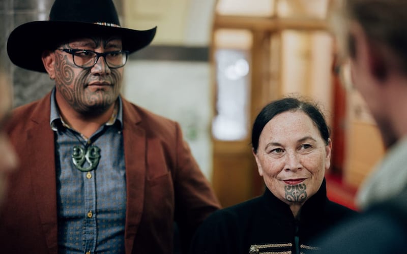 Te Pāti Māori co-leaders Rawiri Waititi and Debbie Ngarewa-Packer.