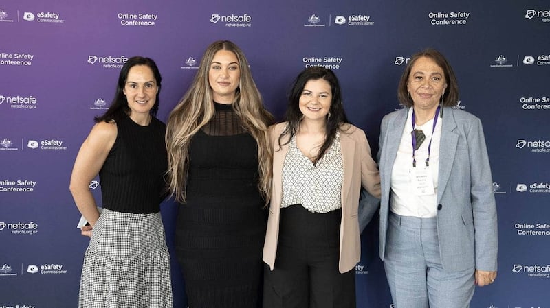 Māori Women's Development Inc CEO Linda Clay, Nordstrom, Cartledge, and Panoho spoke about their shared experiences as indigenous women online.