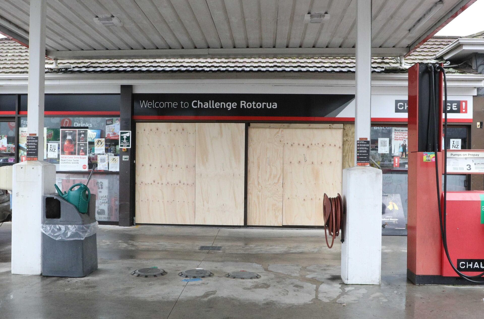 Challenge Rotorua was ram-raided.