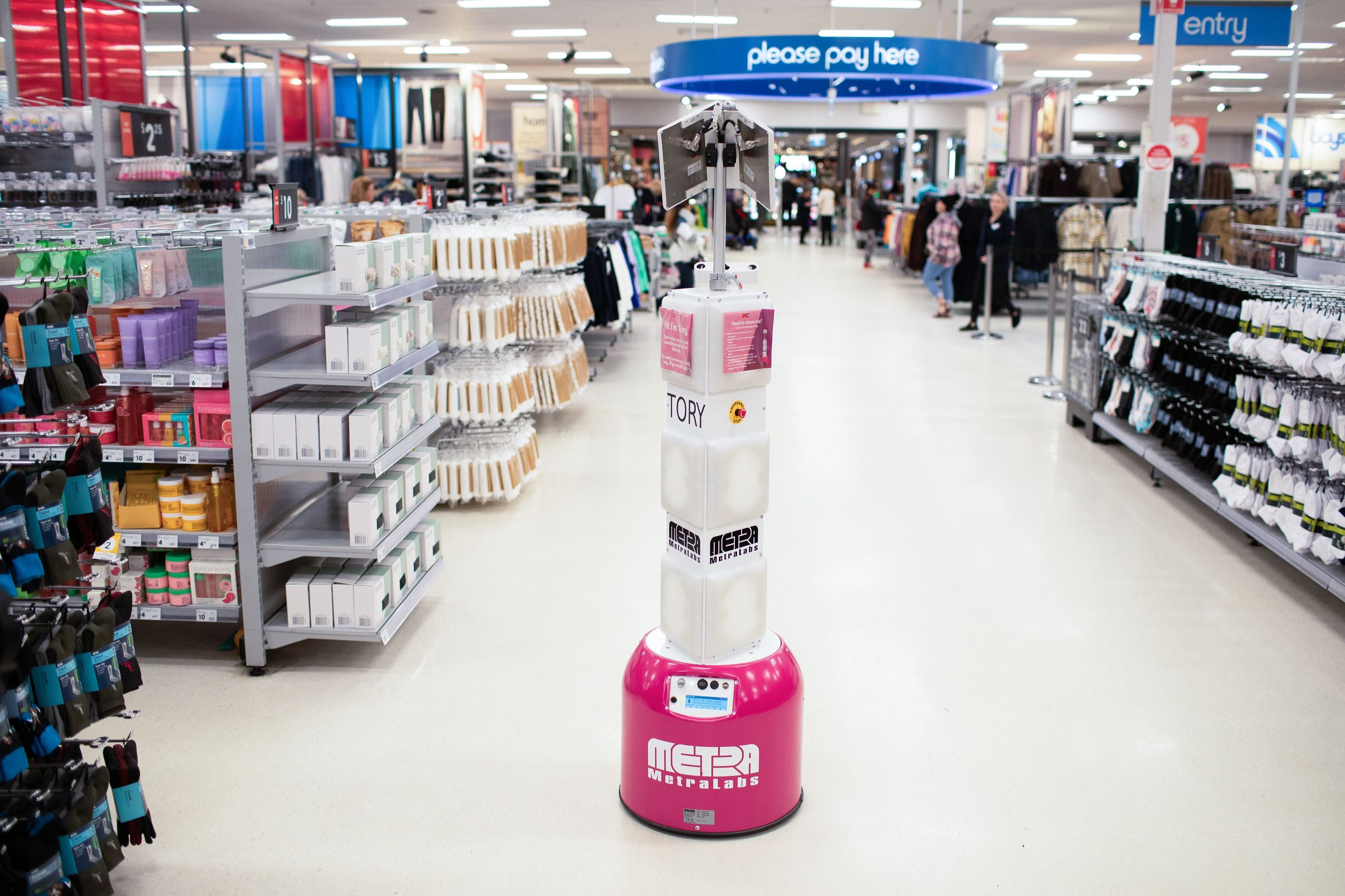 Kmart announced it would introduce inventory robots to all of its New Zealand stores.